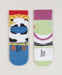 Kit-2-Meias-Infantis-Toy-Story-Cano-Medio-Multicor-9957118-Multicor_2