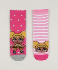 Kit-de-2-Meias-Infantis-Lol-Surprise-Cano-Medio-Rosa-9957393-Rosa_1