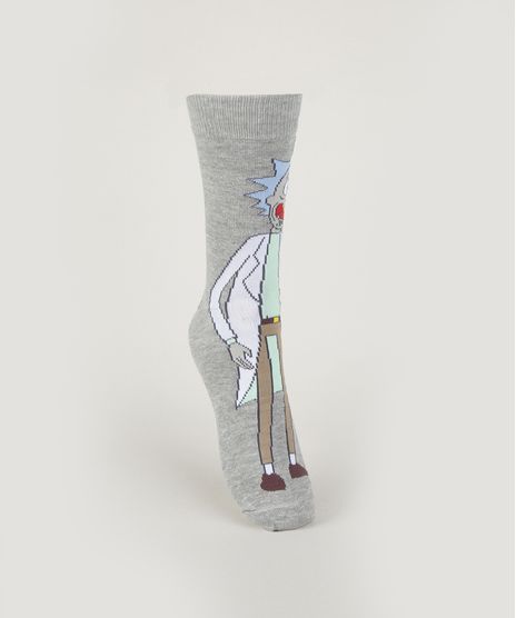 Meia-Masculina-Warner-Rick-And-Morty-Cano-Alto-Cinza-Mescla-9960913-Cinza_Mescla_1