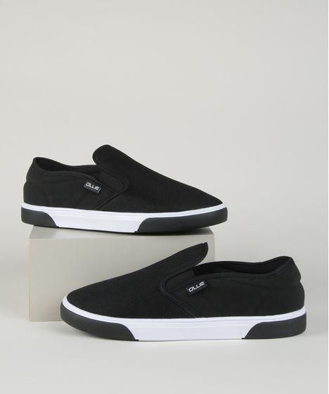 slip on preto masculino