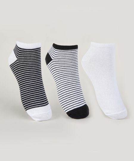 Kit-3-Meias-Feminina-Cano-Medio-Estampada-Listrada-Preta-9961802-Preto_1 Kit-3-Meias-Feminina-Cano-Medio-Estampada-Listrada-Preta-9961802-Preto_1