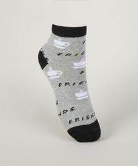 Meia-Feminina--Friends--Cano-Baixo-Cinza-9961826-Cinza_1