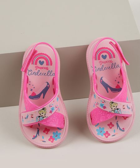 Papete-Infantil-Grendene-Cinderela-com-Velcro-Rosa-9962133-Rosa_1
