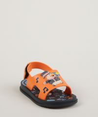 Papete-Infantil-Grendene-Mundo-Bita-com-Velcro-Vem-com-Brinde-Torre-Laranja-9962164-Laranja_3