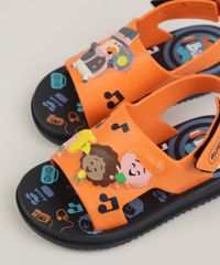 Papete-Infantil-Grendene-Mundo-Bita-com-Velcro-Vem-com-Brinde-Torre-Laranja-9962164-Laranja_6