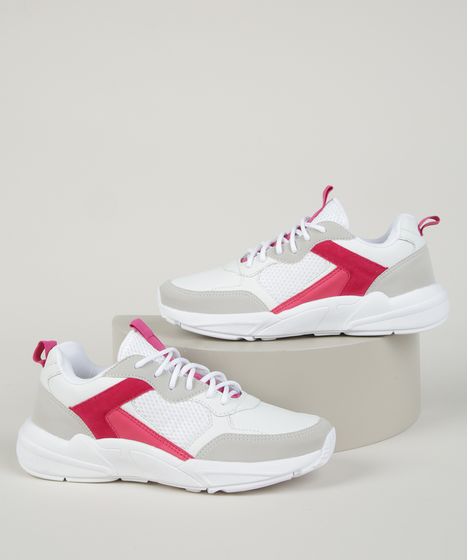 tenis chunky branco c&a