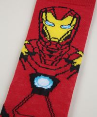 Meia-infantil-Cano-Medio-Homem-de-Ferro-Vermelha-9962622-Vermelho_2