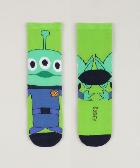 Meia-Infantil-ET-Toy-Story-Cano-Medio-Verde-9962636-Verde_1
