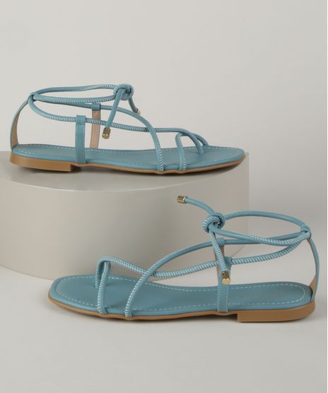 Rasteirinha-Feminina-com-tira-para-Amarrar-Azul-9963806-Azul_1