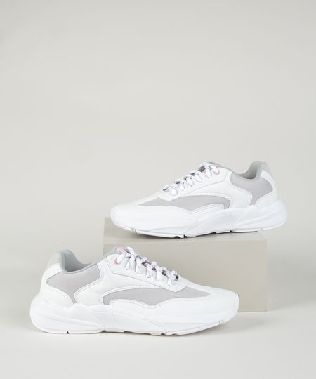 Tenis-Feminino-Sneaker-Chunky-com-Recortes-Branco-9962575-Branco_1