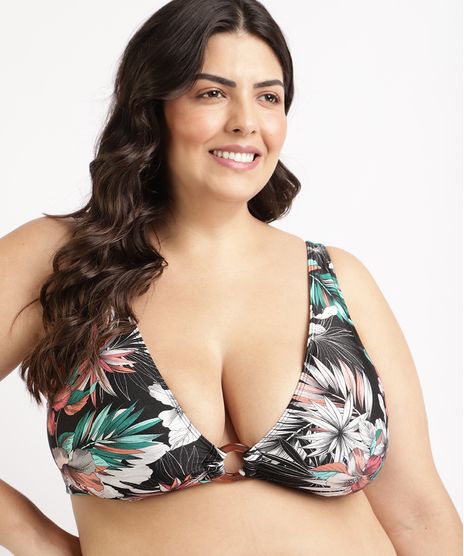 Biquini-Top-Plus-Size-Triangulo-Estampado-Floral-com-Argola-e-Bojo-Removivel-Protecao-UV50--Preto-9958145-Preto_1