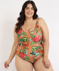 Maio-Body-Plus-Size-Estampado-Beija-Flor-com-Protecao-UV50--Cobre-9958174-Cobre_3