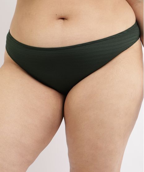 Biquini-Calcinha-Plus-Size-Texturizado-com-Protecao-UV50--Verde-Escuro-9958186-Verde_Escuro_1