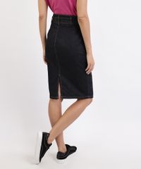 Saia-Jeans-Feminina-Midi-Lapis-com-Recorte-Bolsos-e-Faixa-Para-Laco-Azul-Escuro-9944963-Azul_Escuro_2