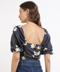 Top-Crooped-Feminino-Estampado-Floral-com-Manga-Curta-Bufante-Azul-Marinho-9946519-Azul_Marinho_2