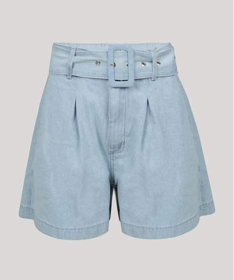 bermudas jeans cintura alta