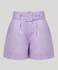 Bermuda-de-Sarja-Feminina-Clochard-Cintura-Super-Alta-com-Faixa-para-Amarrar-Lilas-9965043-Lilas_5