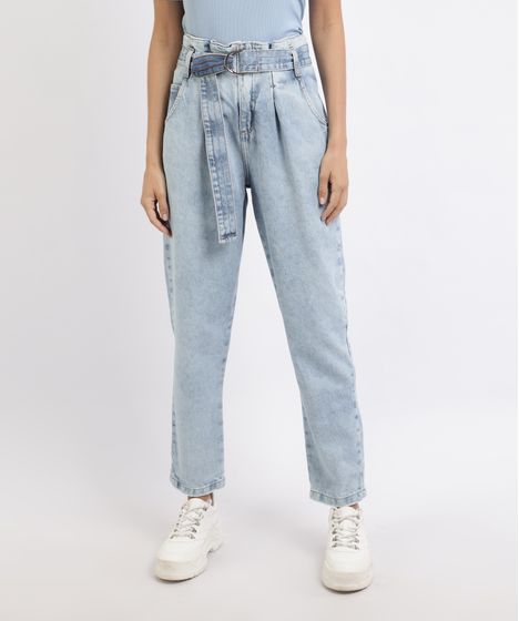 calça jeans cintura super alta feminina