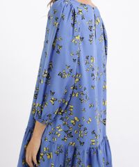 Vestido-Feminino-Curto-Estampado-de-Borboletas-Manga-Bufante--Azul-9953246-Azul_5