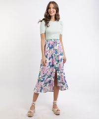 Saia-Feminina-Midi-Estampada-Floral-com-Lastex-e-Fenda-Roxa-9955405-Roxo_3