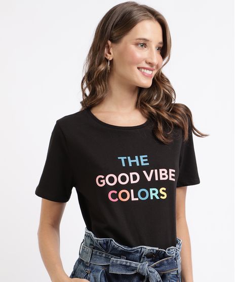 Blusa-Feminina--The-Good-Vibe-Colors--Manga-Curta-Decote-Redondo--Preta-9960985-Preto_1