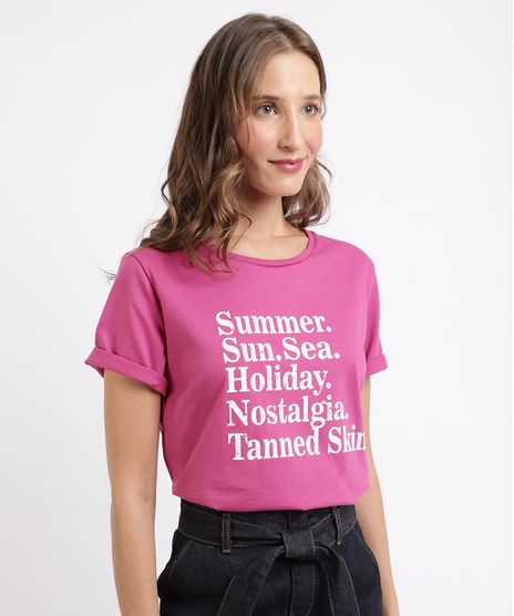 Blusa-Feminina--Summer-Sun-Sea--Manga-Curta-Decote-Redondo-Rosa-9961659-Rosa_1