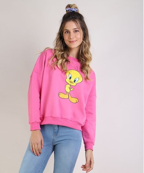 Blusao-Feminino-em-moletom-Piu-Piu-Pink-9952269-Pink_1