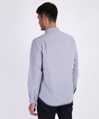 Camisa-Masculina-Comfort-Estampada-Xadrez-Mini-print-de-Cruz-Manga-Longa-Azul-9813620-Azul_2