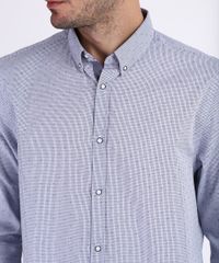 Camisa-Masculina-Comfort-Estampada-Xadrez-Mini-print-de-Cruz-Manga-Longa-Azul-9813620-Azul_4