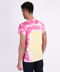 Camiseta-Masculina--Squishee--Estampada-Tie-Dye-Manga-Curta-Gola-Careca-Rosa-9947742-Rosa_2