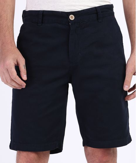 Bermuda-de-Sarja-Masculina-Chino-Reta-com-Bolsos-Azul-Marinho-9948577-Azul_Marinho_1