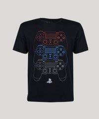 Camiseta-Masculina-Playstation-Manga-Curta-Gola-Careca-Preta-9959795-Preto_5
