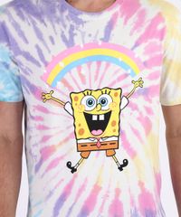 Camiseta-Masculina-Bob-Esponja-Estampada-Tie-Dye-Manga-Curta-Gola-Careca-Multicor-9959812-Multicor_2