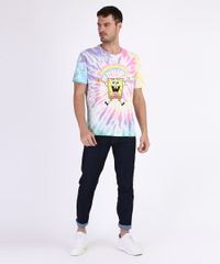 Camiseta-Masculina-Bob-Esponja-Estampada-Tie-Dye-Manga-Curta-Gola-Careca-Multicor-9959812-Multicor_3