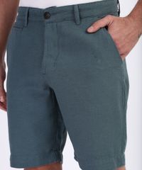 Bermuda-de-Sarja-Masculina-Reta-com-Linho-Azul-9963419-Azul_4