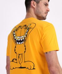 Camiseta-Garfield-Masculina--Manga-Curta-Gola-Careca-Amarela-9959811-Amarelo_2