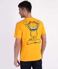Camiseta-Garfield-Masculina--Manga-Curta-Gola-Careca-Amarela-9959811-Amarelo_4