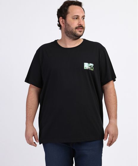 Camiseta-Masculina-Plus-Size-MTV-Manga-Curta-Gola-Careca-Preta-9963203-Preto_1