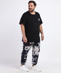 Calca-Masculina-Plus-Size-de-Moletom-Jogger-Estampada-Tie-Dye-com-Bolsos-Azul-Marinho-9963454-Azul_Marinho_3