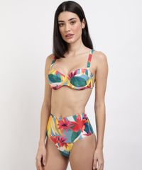 Biquini-Calcinha-Hot-Pant-Estampado-Floral-com-Protecao-UV50--Multicor-9949759-Multicor_3