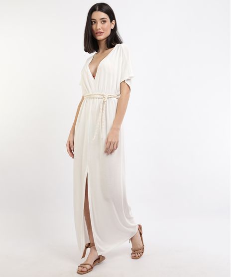 Saida-de-Praia-Feminina-Longo-com-Cinto-Corda-Manga-Curta-Branca-9950866-Branco_1