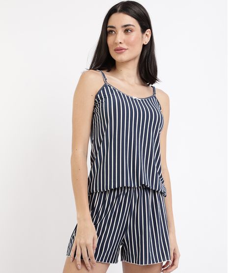 Pijama-Feminino-Estampado-Listrado-Alca-Fina--Azul-Marinho-9958850-Azul_Marinho_1