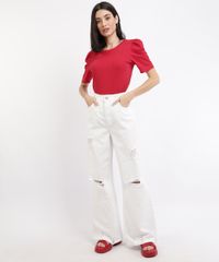 Blusa-Feminina-Basica-Texturizada-Manga-Bufante-Decote-Redondo-Vermelha-9856461-Vermelho_3