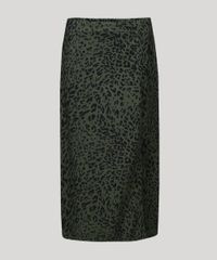 Saia-Feminina-Midi-Estampada-Animal-Print-de-Onca-com-Fenda-Verde-Escuro-9942667-Verde_Escuro_5