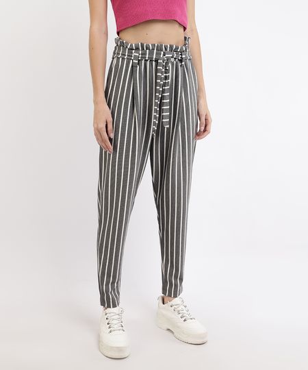 Calca-Feminina-Clochard-Estampada-Listrada-com-Faixa-para-Amarrar-Cinza-9958010-Cinza_1 Calca-Feminina-Clochard-Estampada-Listrada-com-Faixa-para-Amarrar-Cinza-9958010-Cinza_1