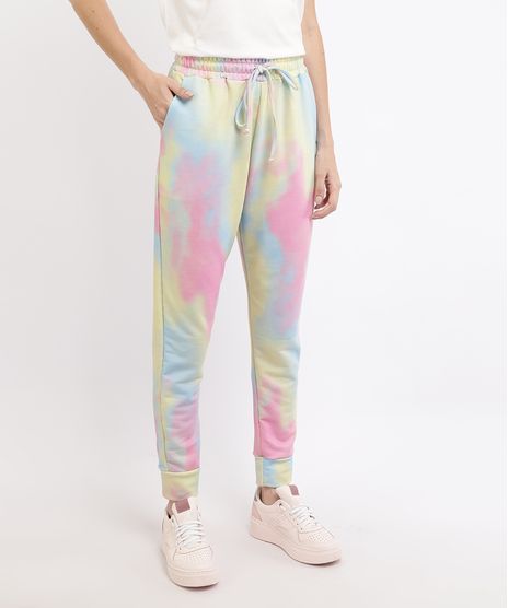 Calca-de-Moletom-Feminina-Jogger-Cintura-Alta-Estampada-Tie-Dye-Multicor-9955893-Multicor_1