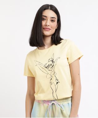 Blusa-Feminina-Tinker-Bell-Manga-Curta-Decote-Redondo--Amarela-9960524-Amarelo_1