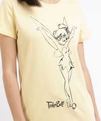 Blusa-Feminina-Tinker-Bell-Manga-Curta-Decote-Redondo--Amarela-9960524-Amarelo_2