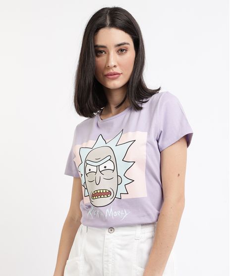 Blusa-Feminina-Rick-And-Morty-Manga-Curta-Decote-Redondo-Lilas-9960526-Lilas_1