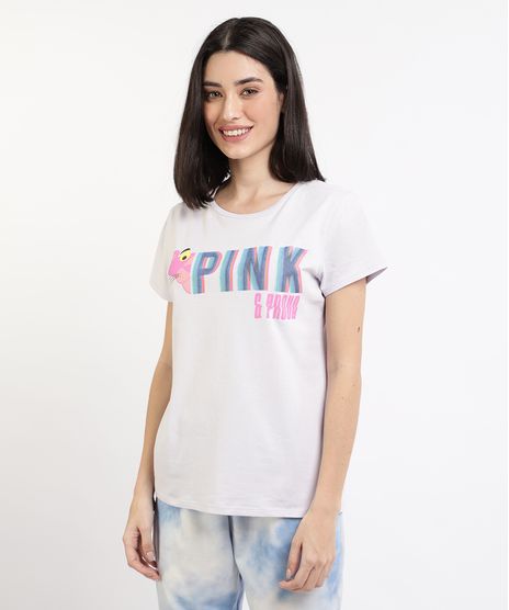 Blusa-Feminina-Pantera-Cor-de-Rosa-Manga-Curta-Decote-Redondo-Lilas-9964403-Lilas_1
